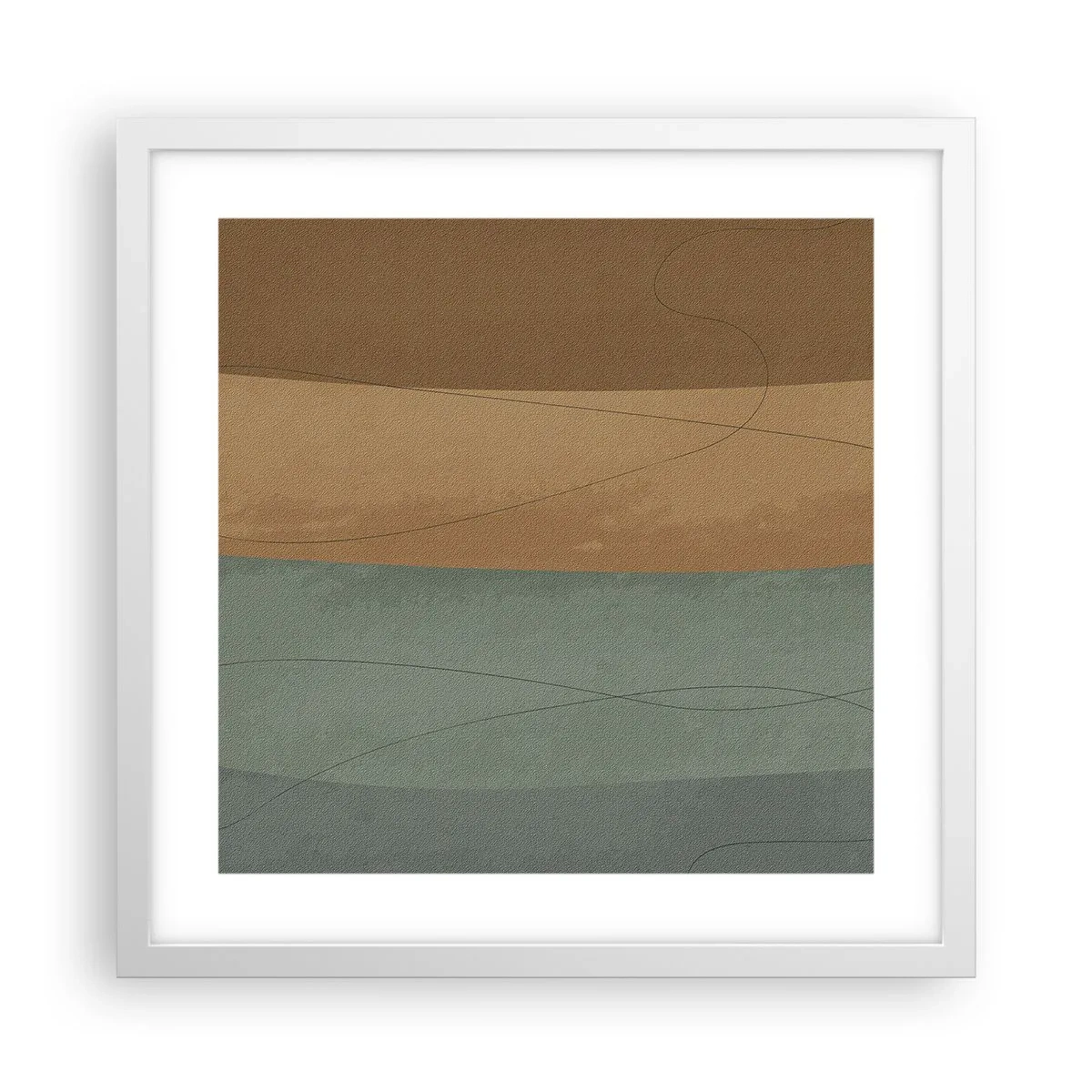 Affisch i vit ram - Horisontell komposition - 40x40 cm