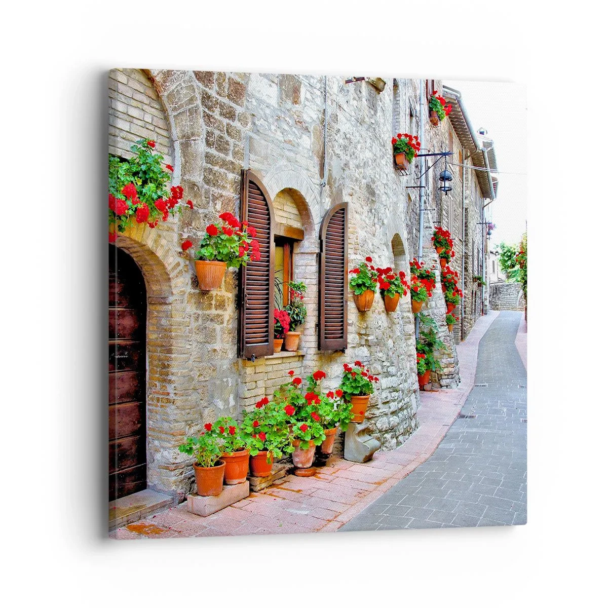 Canvastavla - Bild på duk - Italiensk stämning - 40x40 cm