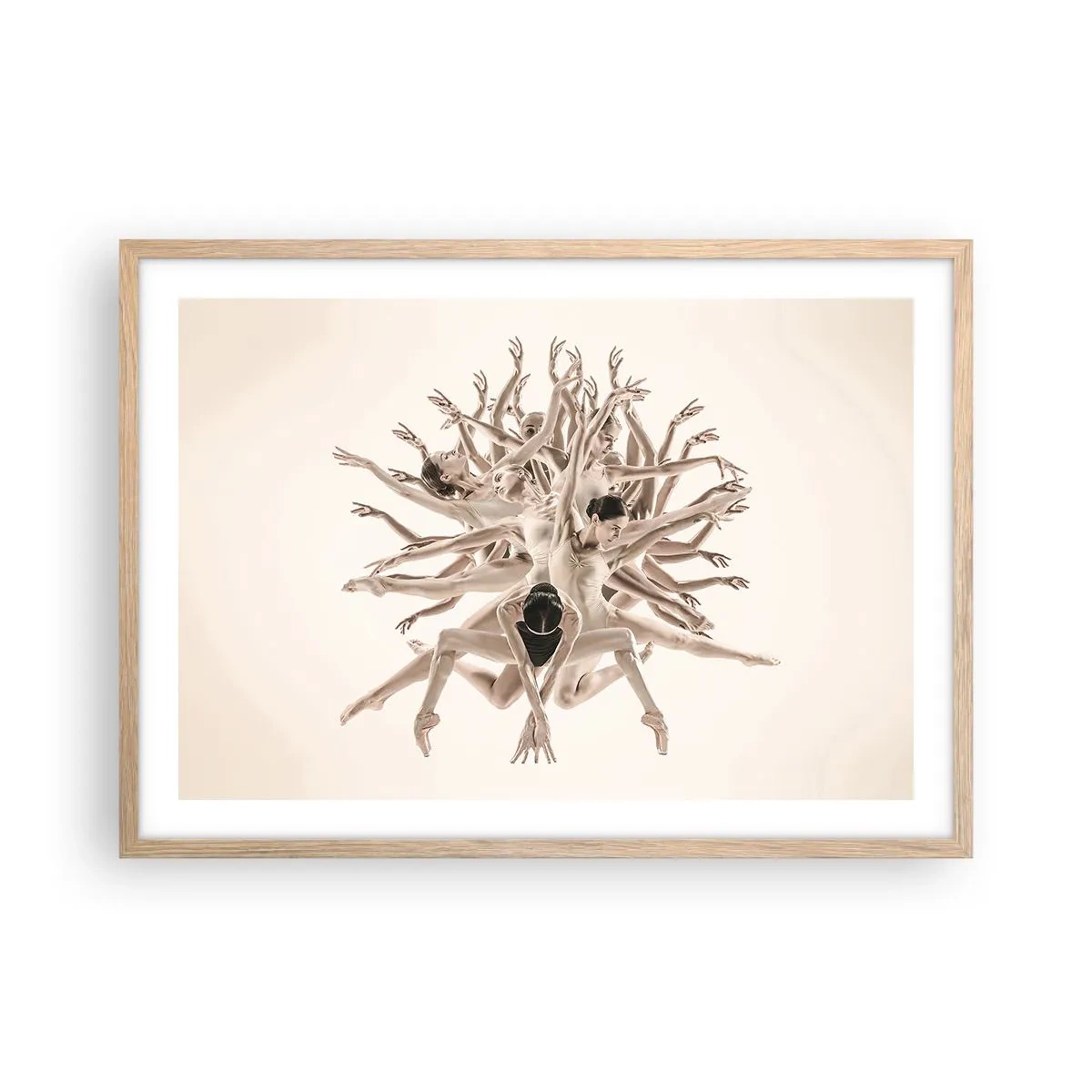 Affisch i ram av ljusek - Blommar i dansen - 70x50 cm