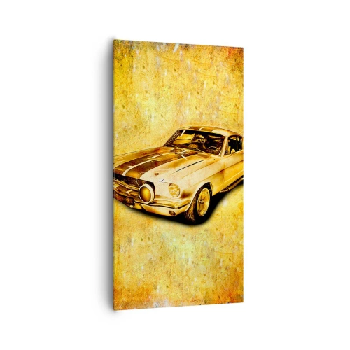 Canvastavla - Bild på duk - Galna 70-talet - 65x120 cm