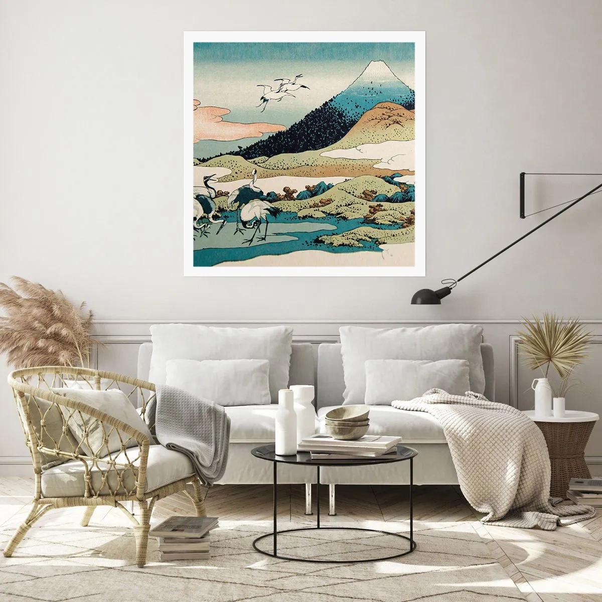 Affisch - I japansk anda - 50x50 cm