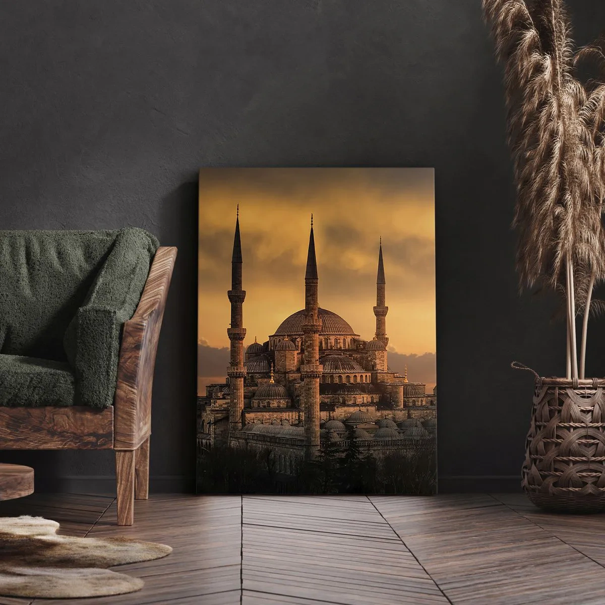 Canvastavla - Bild på duk - Gud är stor - 50x70 cm