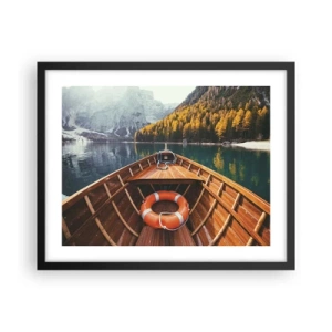 Affisch i svart ram - Utflykt i fjällen - 50x40 cm