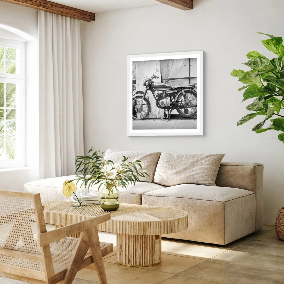 Affisch i vit ram - Klassik framför allt - 50x50 cm