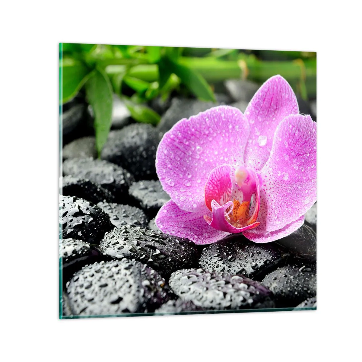 Glastavla - Bild på glas - Som öppet hjärta - 30x30 cm