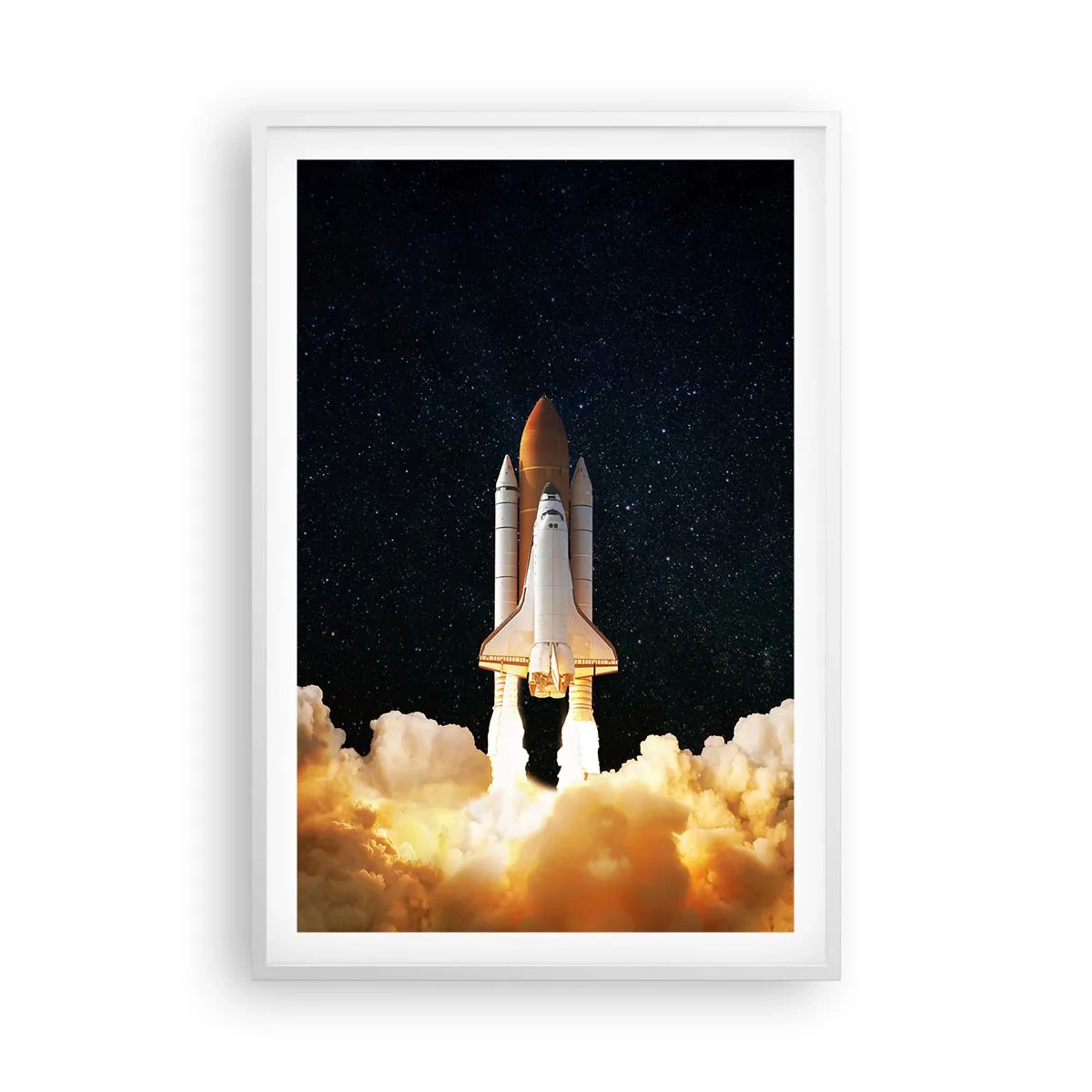 Affisch i vit ram - Ad astra! - 61x91 cm