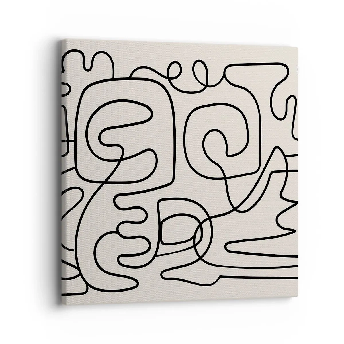 Canvastavla - Bild på duk - Följ spåret - 40x40 cm