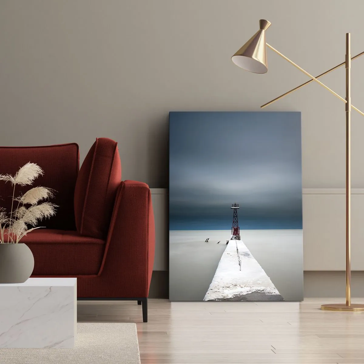 Canvastavla - Bild på duk - Möta det oändliga - 45x80 cm