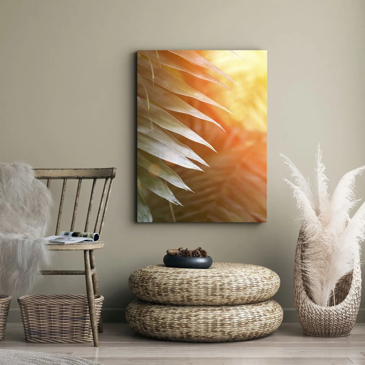 Canvastavla - Bild på duk - En morgon i djungeln - 50x70 cm