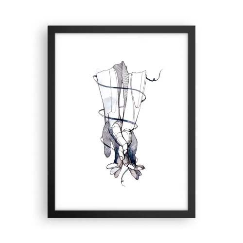 Affisch i svart ram - Smekningens studie - 30x40 cm