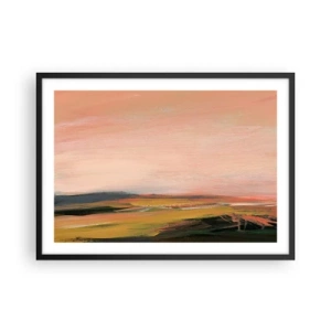 Affisch i svart ram - I rosa - 70x50 cm