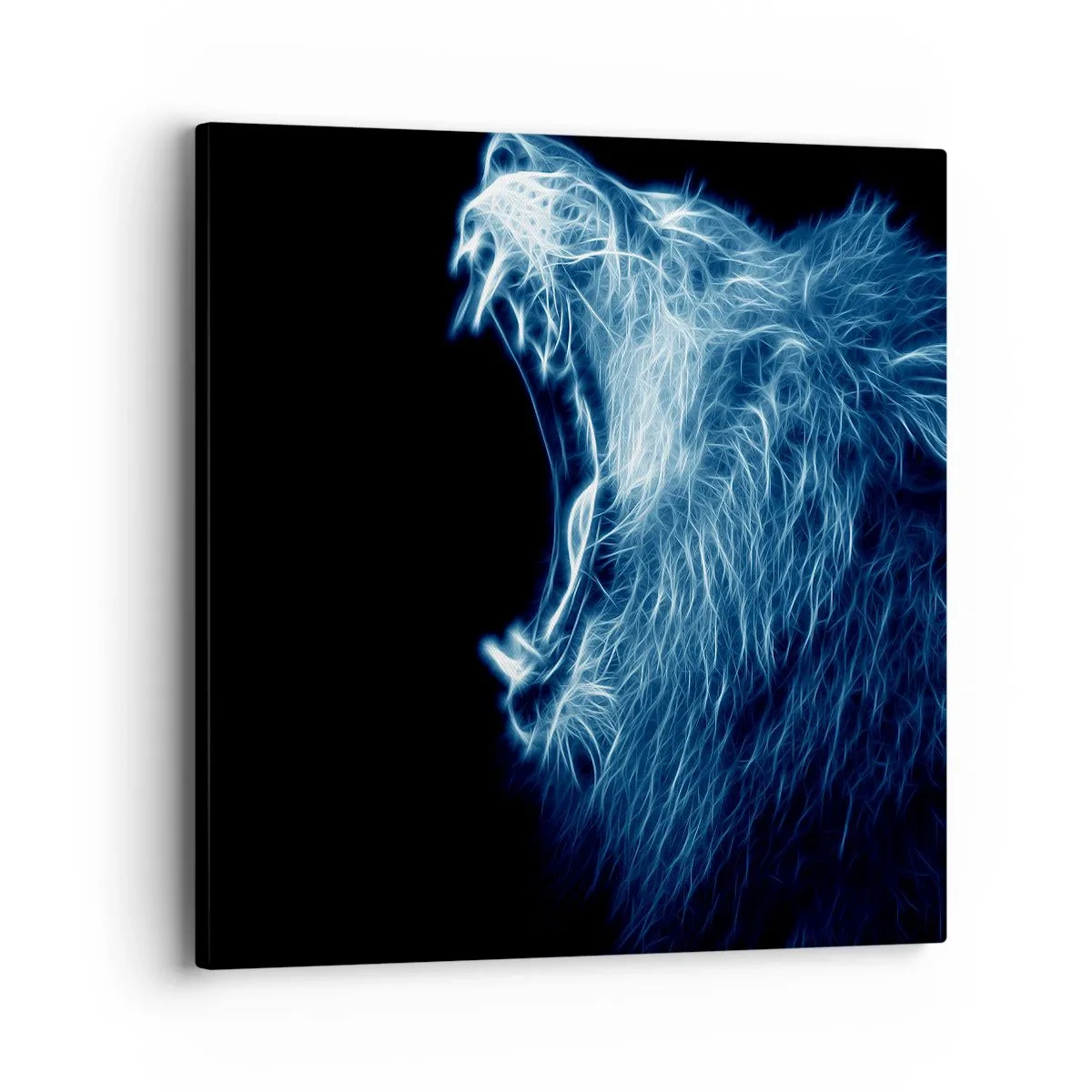 Canvastavla - Bild på duk - Kungens brinnande ilska - 40x40 cm