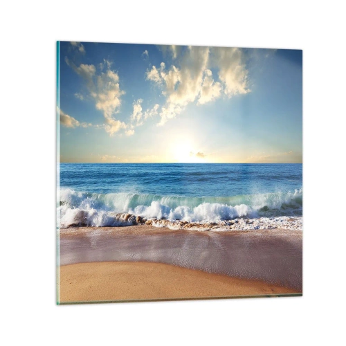 Glastavla - Bild på glas - Rörlighet och orörlighet samtidigt - 30x30 cm