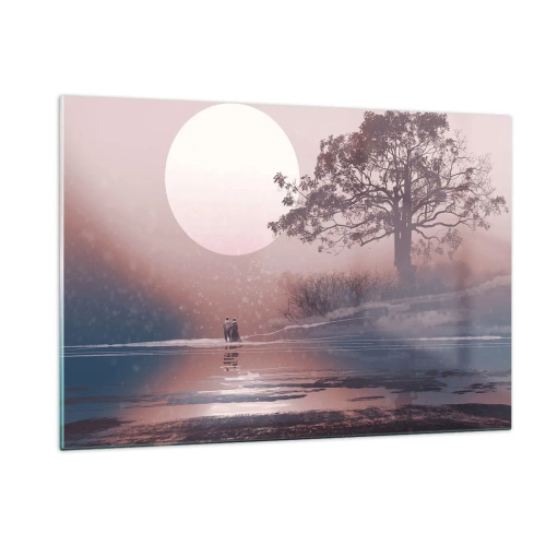 Glastavla - Bild på glas - Nattens under - 120x80 cm