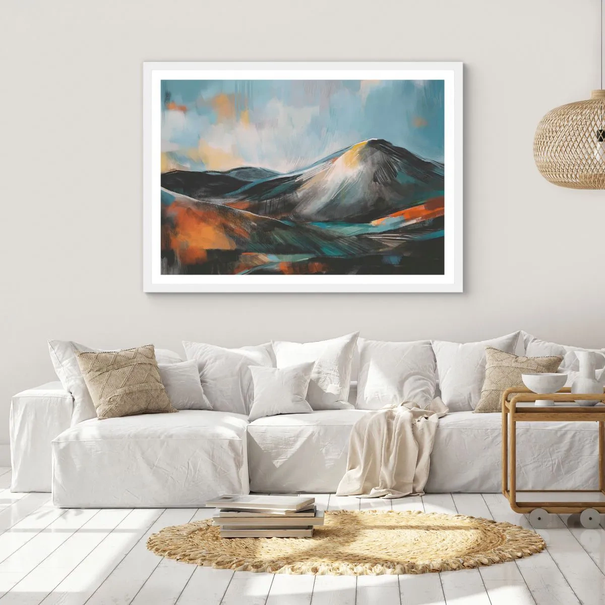 Affisch i vit ram - Råa och vackra - 70x50 cm