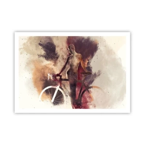 Affisch - Cyklelsjäl i marmorform - 100x70 cm