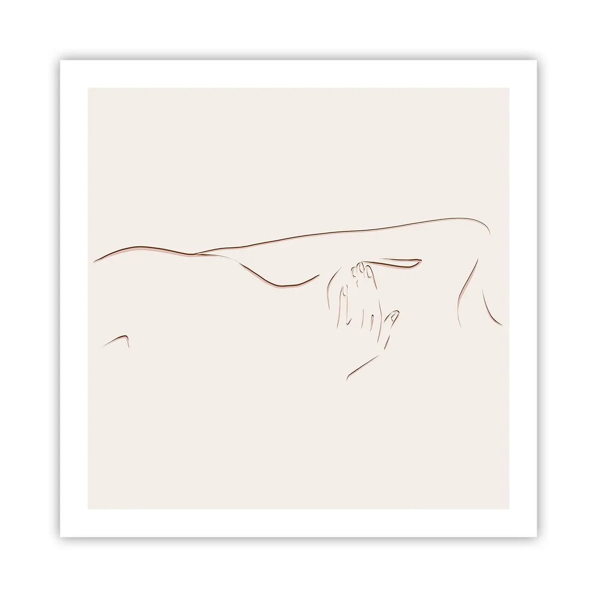 Affisch - Begärans form - 60x60 cm