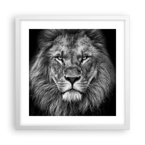 Affisch i vit ram - I kröningskläder - 40x40 cm