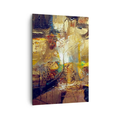 Canvastavla - Bild på duk - Kallt, varmare, hett - 70x100 cm