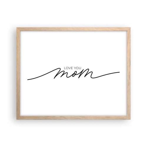 Affisch i ram av ljusek - Jag är mycket rörd - 50x40 cm