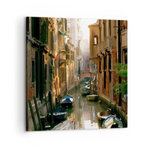 Canvastavla - Bild på duk - På en gränd i Venedig - 60x60 cm