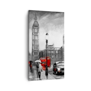 Canvastavla - Bild på duk - Inte alls en grå stad - 45x80 cm