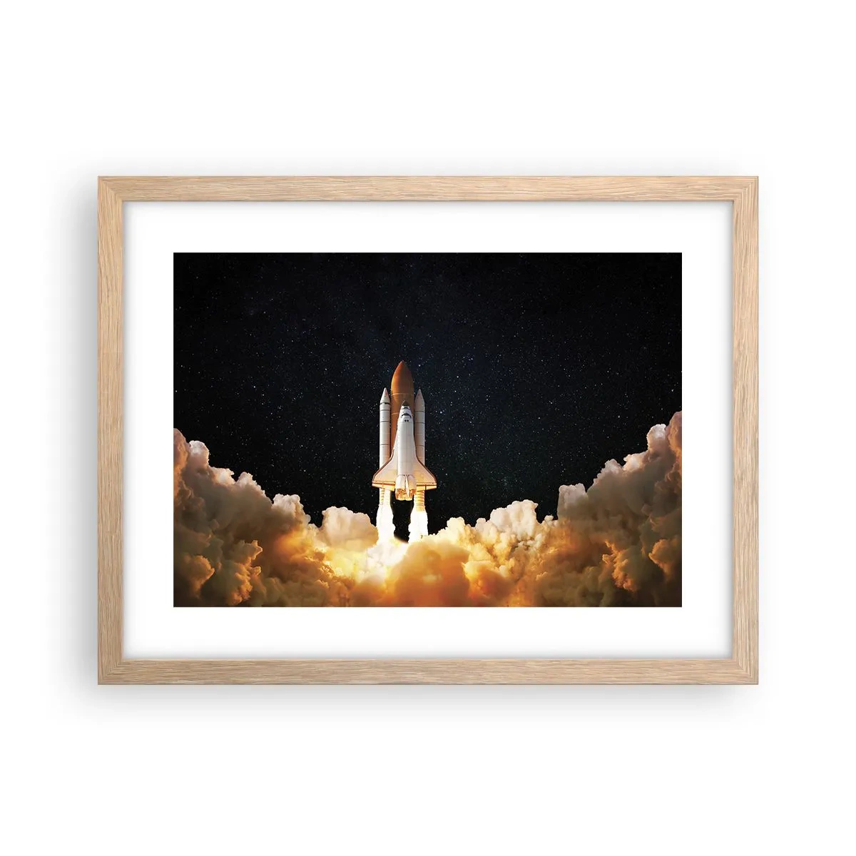 Affisch i ram av ljusek - Ad astra! - 40x30 cm