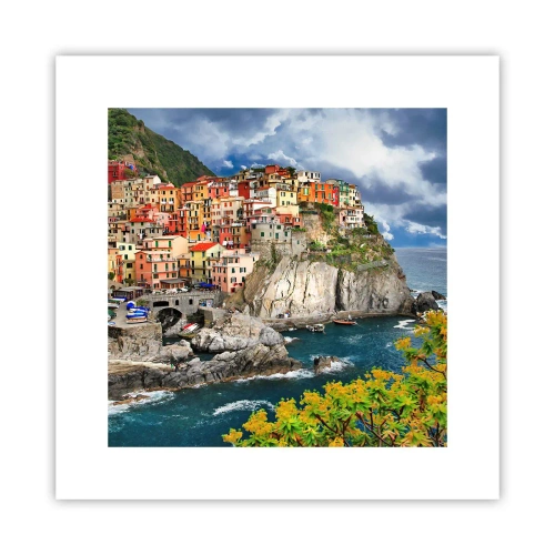 Affisch - I bergets famn - 30x30 cm