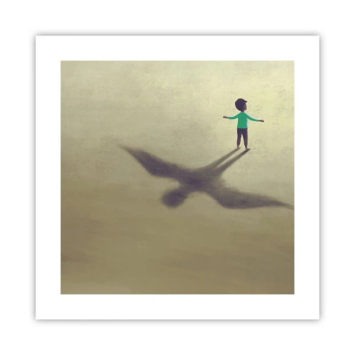 Affisch - Framtidens hjälte - 40x40 cm