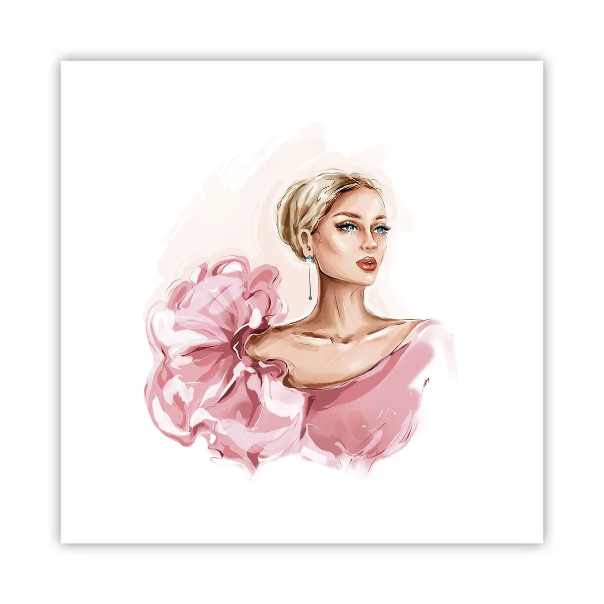 Affisch - Som målad... - 40x40 cm