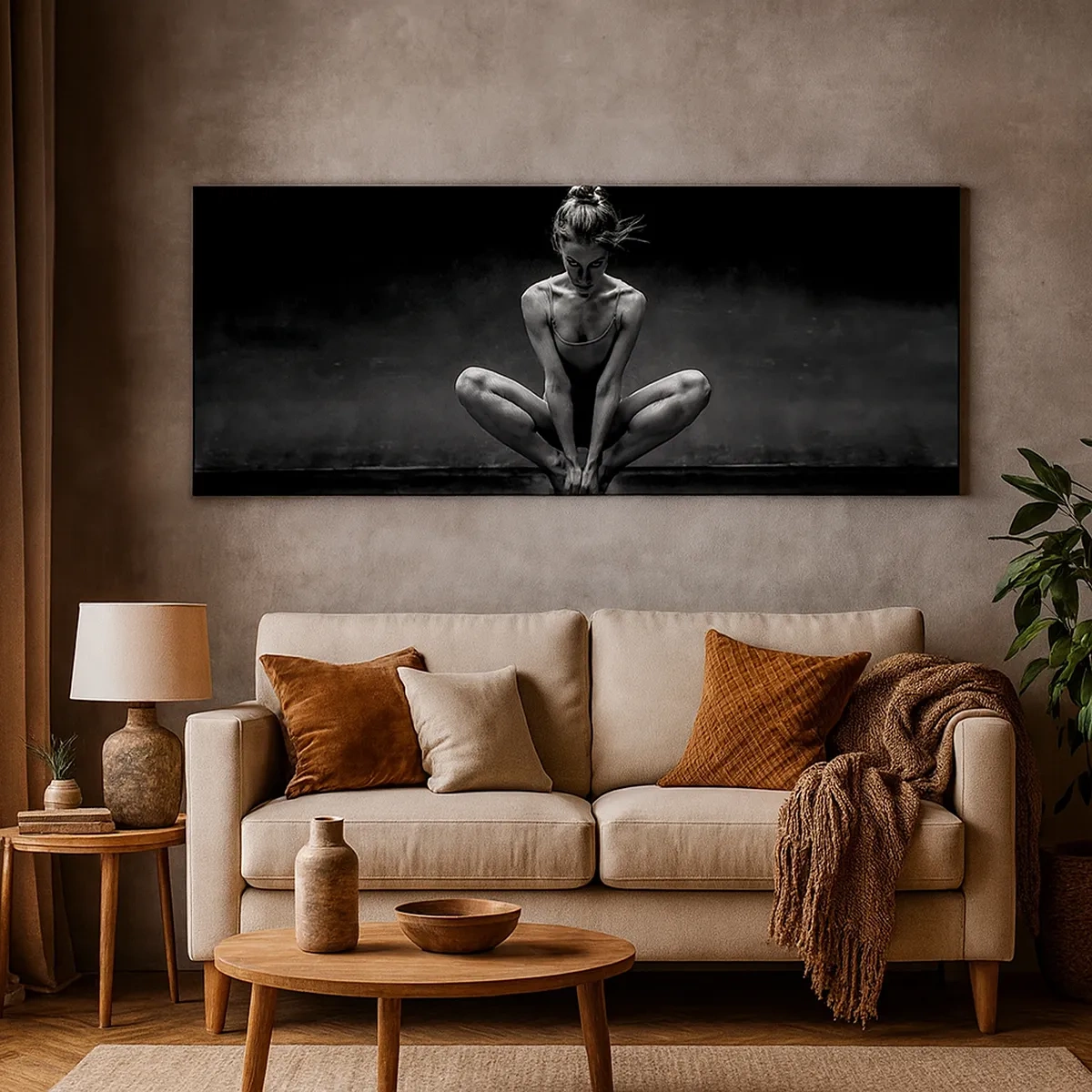 Canvastavla - Bild på duk - Koncentrerad dansenergi - 30x30 cm