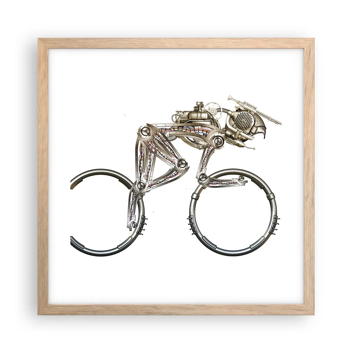 Affisch i ram av ljusek - Underbar maskin - 40x40 cm