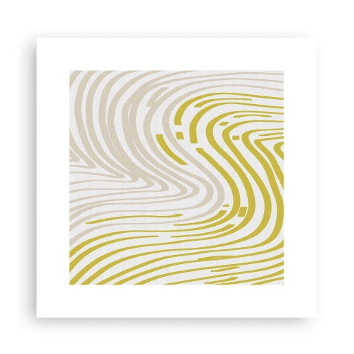 Affisch - Komposition med en mjuk böjning - 30x30 cm