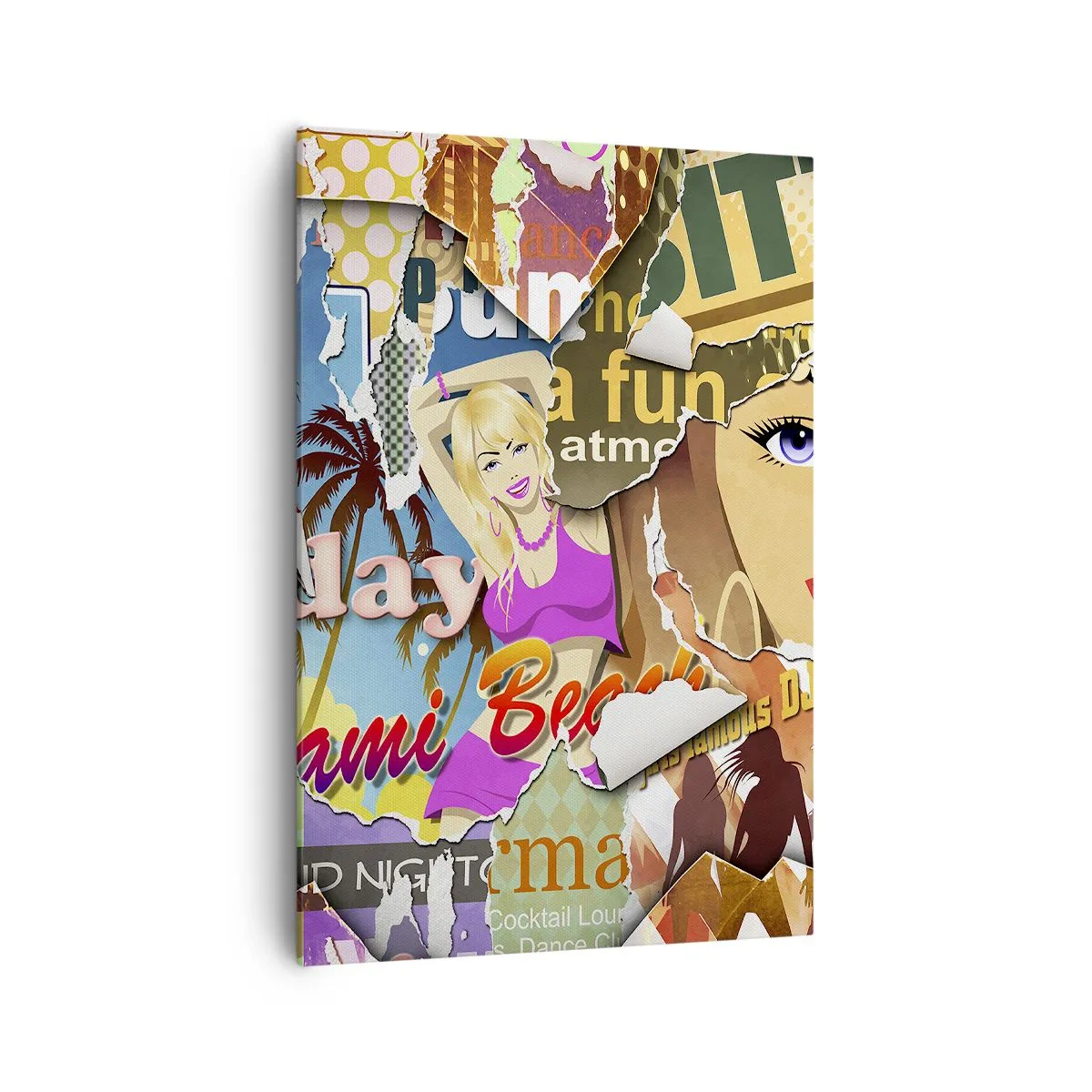 Canvastavla - Bild på duk - Sommarens återblickar - 70x100 cm