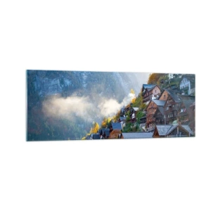 Glastavla - Bild på glas - Alpina klimat - 140x50 cm