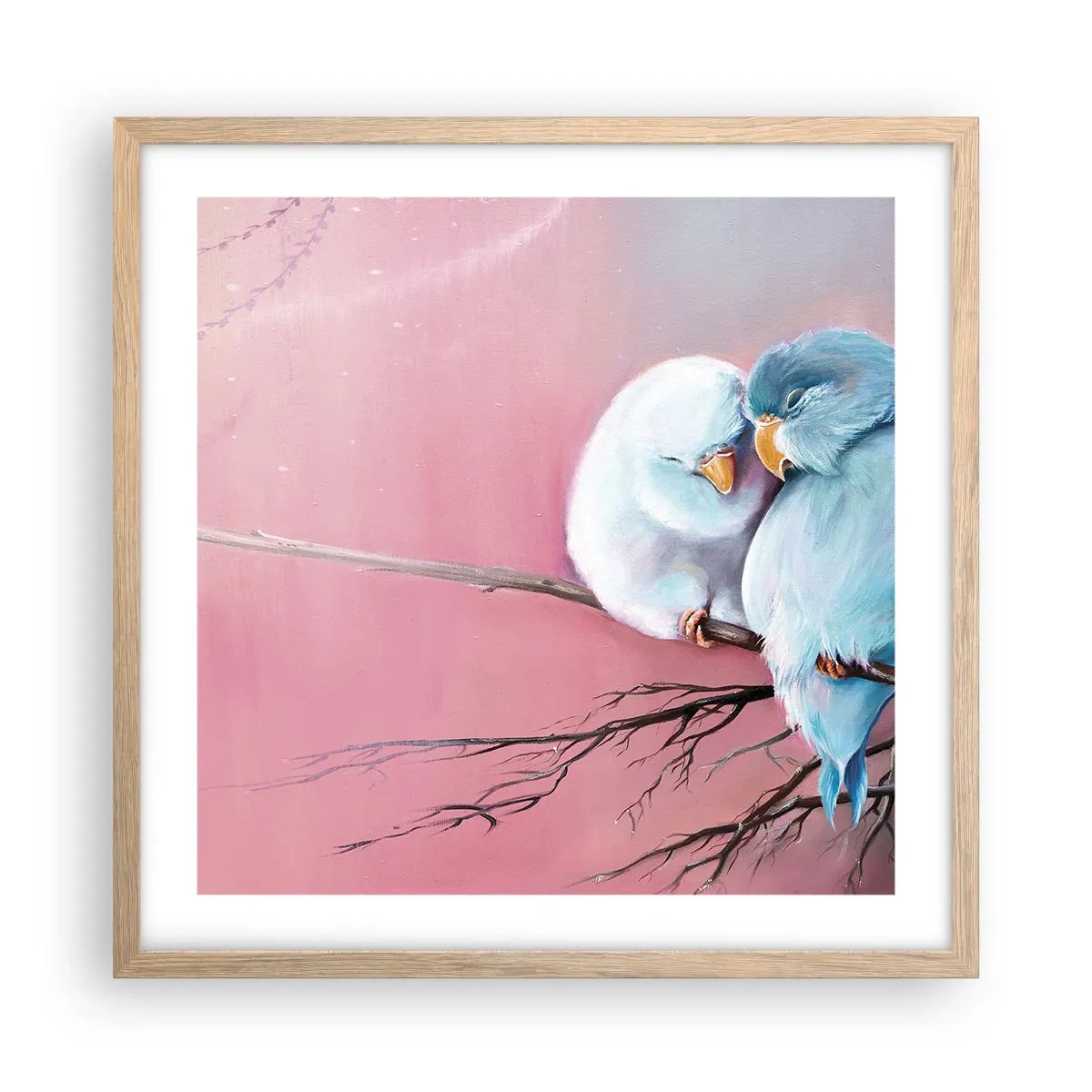 Affisch i ram av ljusek - Lägga till något?… - 50x50 cm