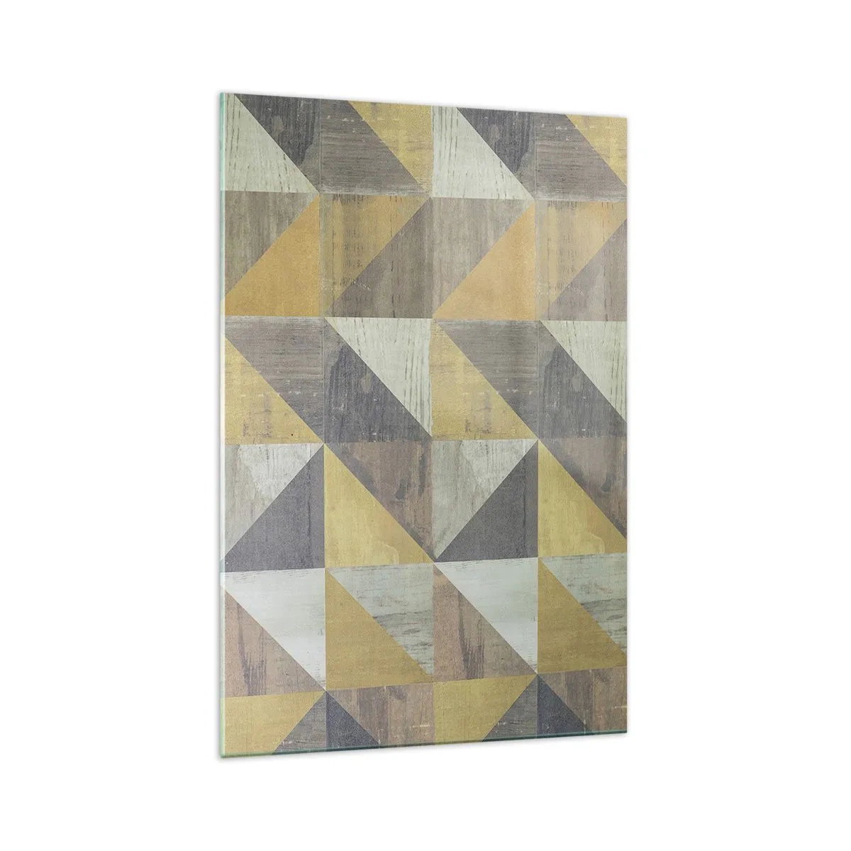 Glastavla - Bild på glas - Under triangelns vinkel - 70x100 cm