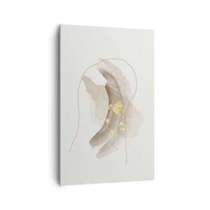 Canvastavla - Bild på duk - Träffat i rummet - 80x120 cm