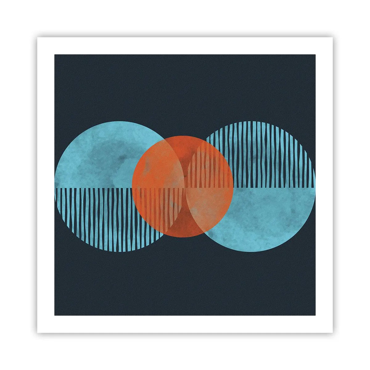 Affisch - Symmetrisk komposition - 60x60 cm