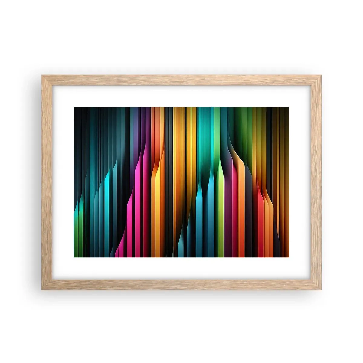 Affisch i ram av ljusek - Lysande orgel - 40x30 cm