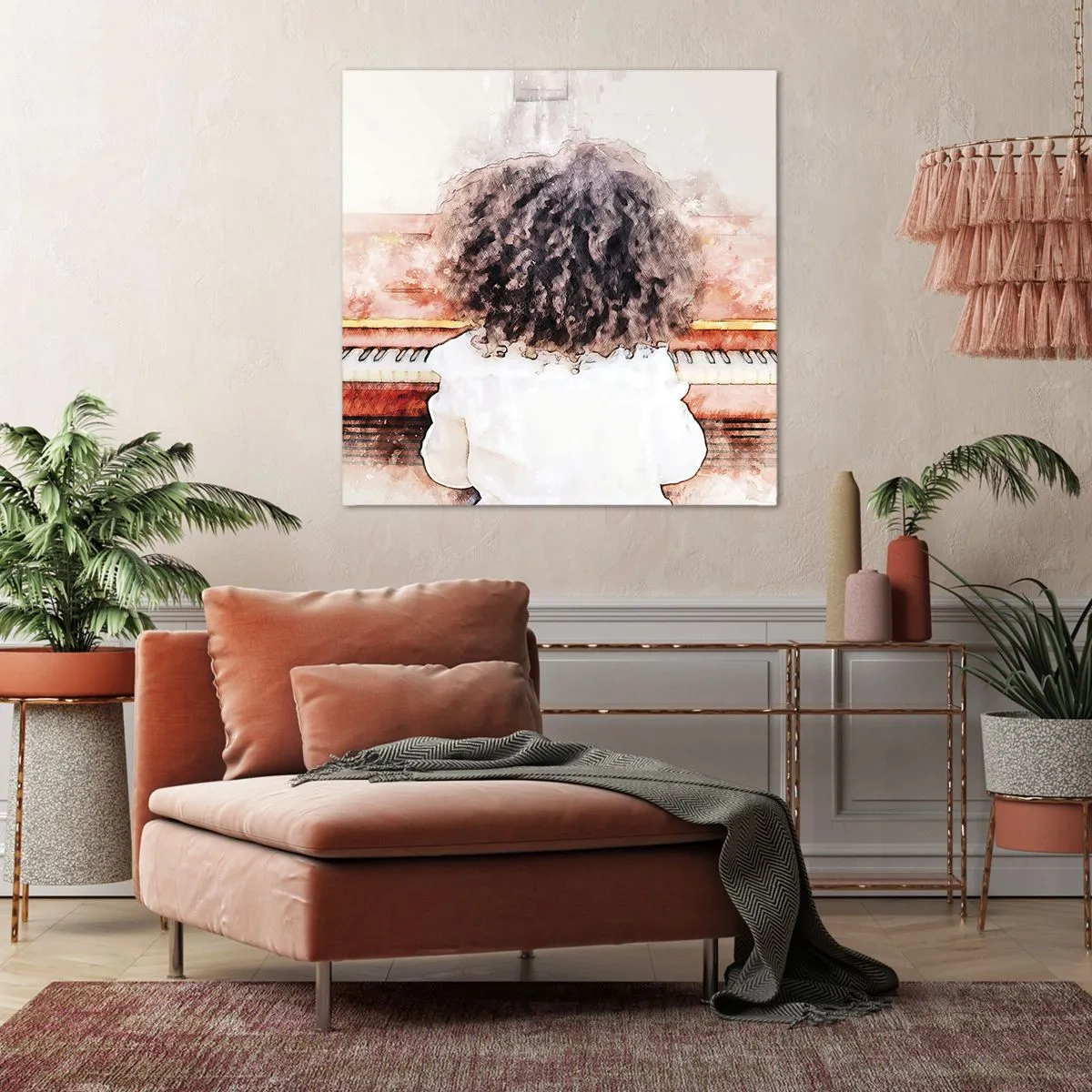 Canvastavla - Bild på duk - I en ny värld - 70x70 cm