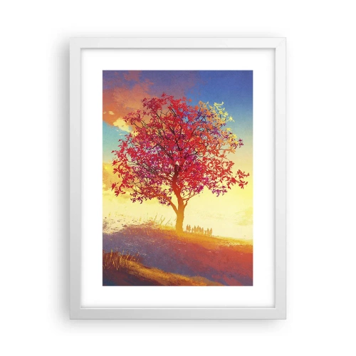 Affisch i vit ram - Pilgrim i målet - 30x40 cm