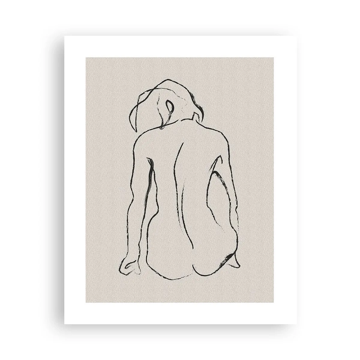 Affisch - Naken flicka - 40x50 cm