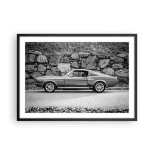 Affisch i svart ram - Legend från 60-talet - 70x50 cm