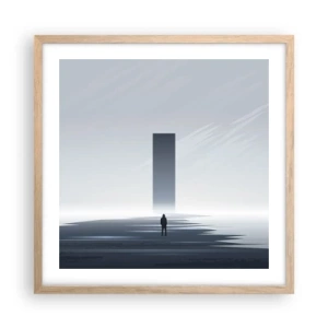 Affisch i ram av ljusek - Möjlighet eller hot? - 50x50 cm