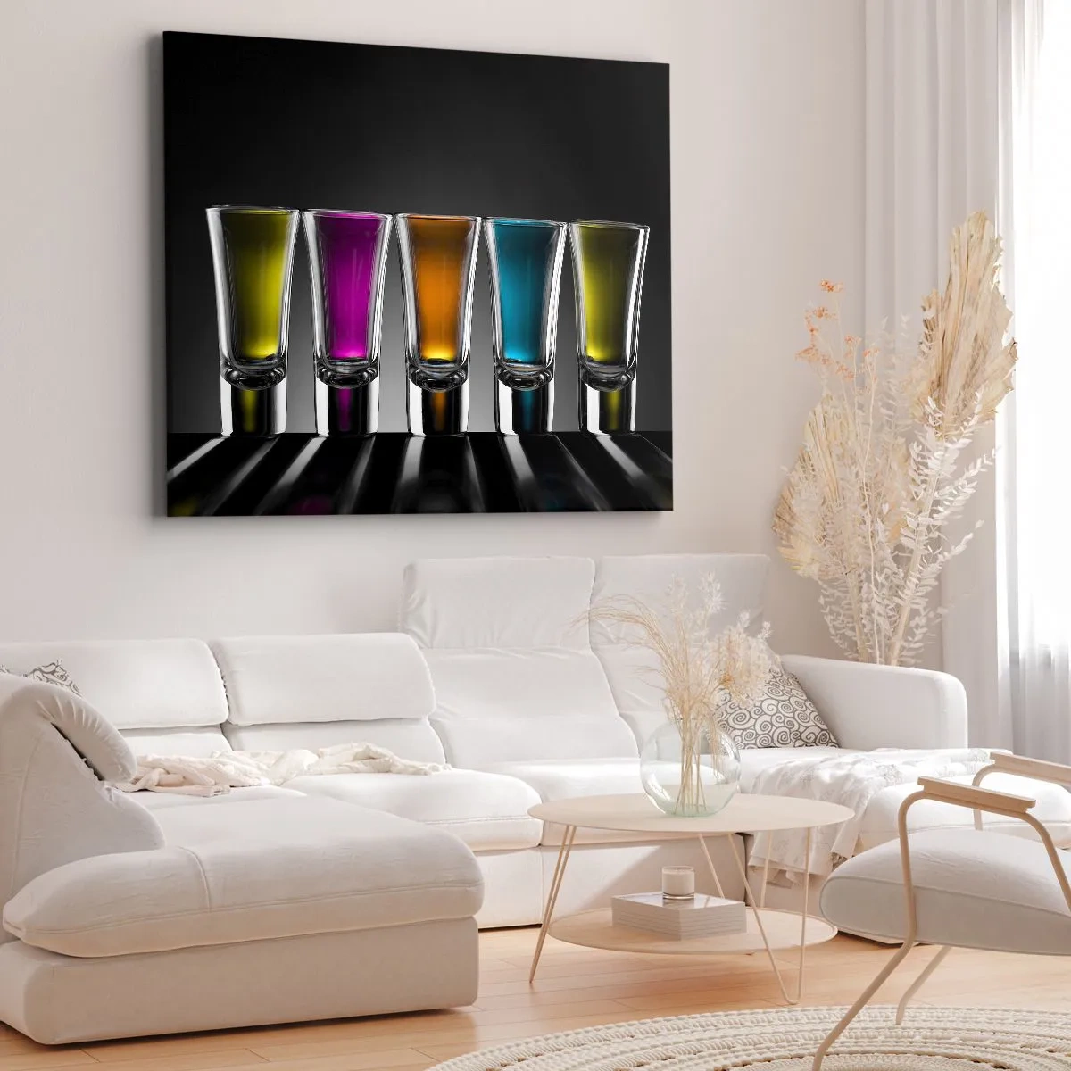 Canvastavla - Bild på duk - Glädjen färger - 120x80 cm