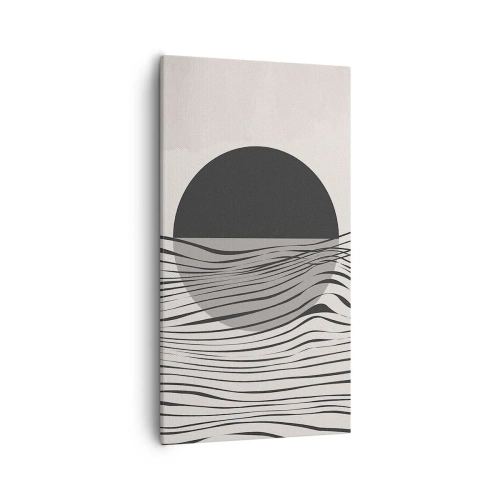 Canvastavla - Bild på duk - Halvdan komposition - 55x100 cm