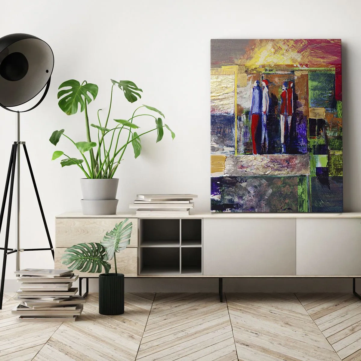 Canvastavla - Bild på duk - Relationer och emotioner - 50x70 cm