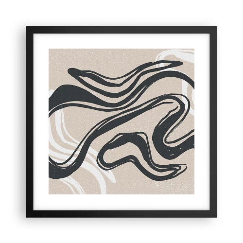 Affisch i svart ram - Mångfaldigt uttryck - 40x40 cm