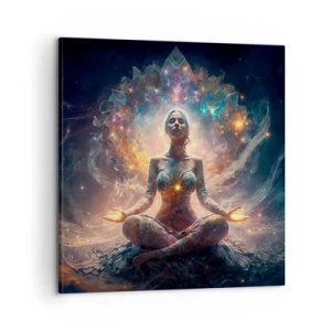 Canvastavla - Bild på duk - Flöde av god energi - 60x60 cm